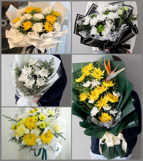 江苏常州钟楼区荷花池街道白事花束代送